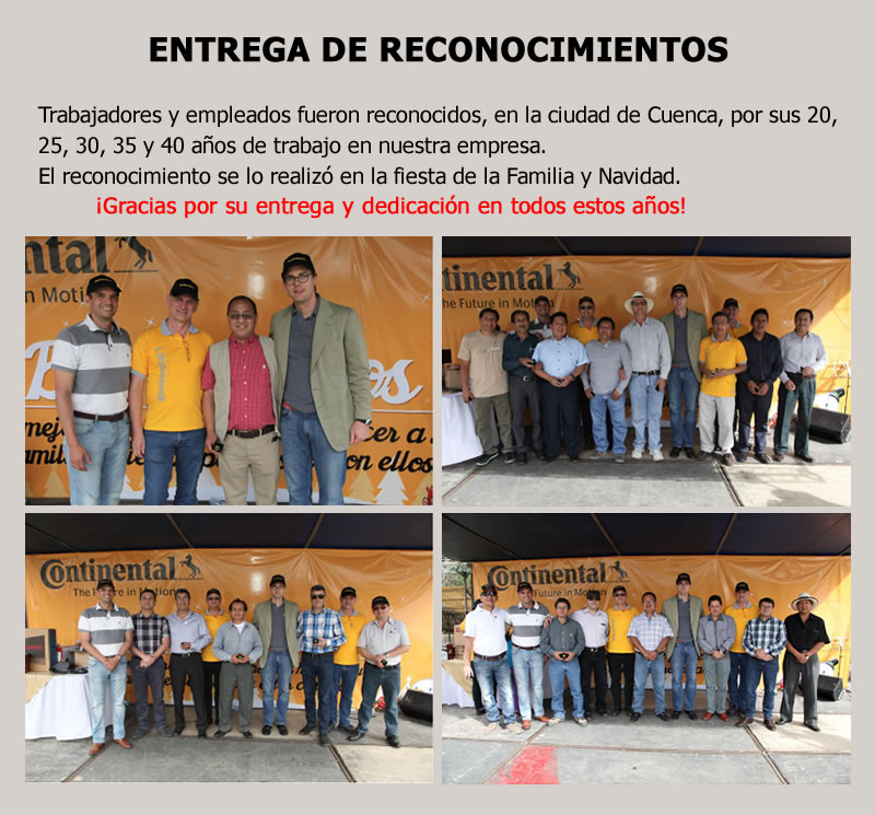ENTREGA DE RECONOCIMIENTOS
